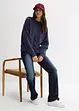 Felpa oversize con ricami, bonprix