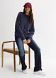 Felpa oversize con ricami, bonprix