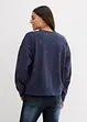 Felpa oversize con ricami, bonprix