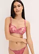 Reggiseno a balconcino con pizzo floreale, bonprix