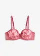 Reggiseno a balconcino con pizzo floreale, bonprix