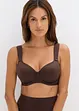 Reggiseno con coppe preformate, spalline imbottite ed effetto lucido, bonprix