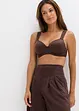 Reggiseno con coppe preformate, spalline imbottite ed effetto lucido, bonprix