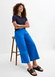Pantaloni cropped elasticizzati in cotone biologico, bonprix