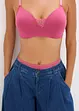 Reggiseno in cotone senza ferretto con coppe preformate (pacco da 2), bonprix