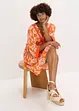 Abito tunica con pizzo in viscosa strutturata, bonprix