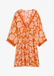 Abito tunica con pizzo in viscosa strutturata, bonprix