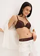 Reggiseno con coppe preformate ed effetto lucido, bonprix