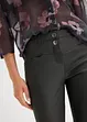 Pantaloni elasticizzati con effetto lucido, bonprix