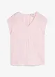 Blusa a maniche corte in satin lucido, bonprix