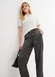 Pantaloni barrel shape in satin fluente, bonprix