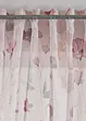 Tenda trasparente con stampa floreale (pacco da 1), bonprix