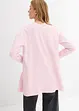 Felpa con zip lunga in misto cotone morbido, bonprix