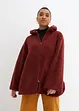 Giacca in pile teddy con spacchi laterali, bonprix
