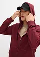 Felpa con zip e cappuccio effetto lavato, bonprix