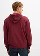 Felpa con zip e cappuccio effetto lavato, bonprix