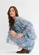 Abito tunica in chiffon operato, bonprix