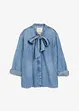 Camicia di jeans con fiocco, bonprix