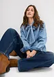 Camicia di jeans con fiocco, bonprix