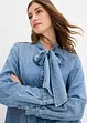 Camicia di jeans con fiocco, bonprix
