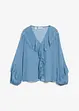 Blusa di chiffon con volant, bonprix