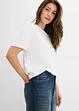 Jeans dal taglio dritto e morbido leggermente elasticizzati, vita alta, bonprix