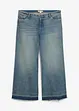 Jeans wide leg, vita media, bonprix