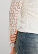 Maglia a maniche lunghe in pizzo, bonprix