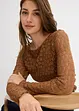 Maglia a maniche lunghe in pizzo, bonprix