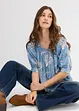 Blusa in misto viscosa fine, bonprix