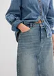 Gonna maxi di jeans, vita media, bonprix