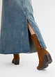 Gonna maxi di jeans, vita media, bonprix