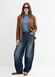 Jeans barrel con cintura, vita media, bonprix