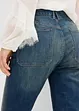 Jeans a zampa, vita media, bonprix