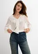 Jeans a zampa, vita media, bonprix