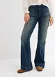 Jeans a zampa, vita media, bonprix