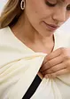 Maglia prémaman / da allattamento a coste in puro cotone biologico (pacco da 2), bonprix
