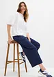 Pantaloni culotte con tasche e vita comoda, bonprix