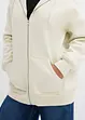 Felpa oversize con zip e cappuccio, bonprix