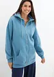 Felpa oversize con zip e cappuccio, bonprix
