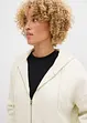 Felpa oversize con zip e cappuccio, bonprix