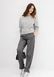 Felpa oversize con strass, bonprix