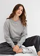 Felpa oversize con strass, bonprix