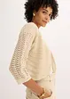 Bolero a mezza manica con effetto uncinetto, bonprix