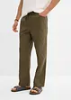 Pantaloni classic fit con elastico in vita in cotone leggero, straight, bonprix
