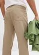 Pantaloni regular fit in twill di puro cotone, straight, bonprix