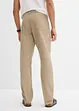 Pantaloni regular fit in twill di puro cotone, straight, bonprix