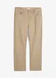 Pantaloni regular fit in twill di puro cotone, straight, bonprix