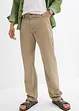 Pantaloni regular fit in twill di puro cotone, straight, bonprix