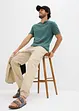 Pantaloni chino elasticizzati con elastico in vita relaxed fit, straight, bonprix